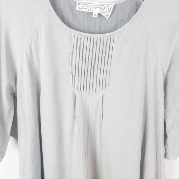 Pink Martini Pastel Green Grey Tunic Short Sleeve Dress Size XSmall - Picture 2 of 9